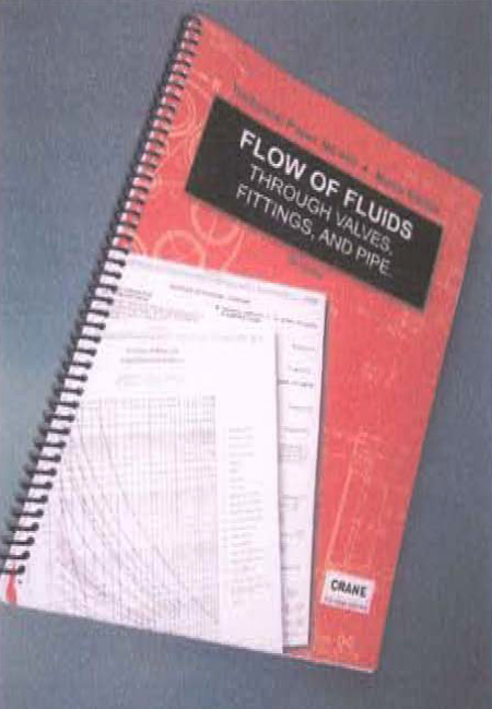 3.　2　書名：Flow of Fluids through Valves, Fittings, and Pipe (Technical Paper No.410)　Metric Edition　123頁　Crane Co.,　1999年発行　30US$
